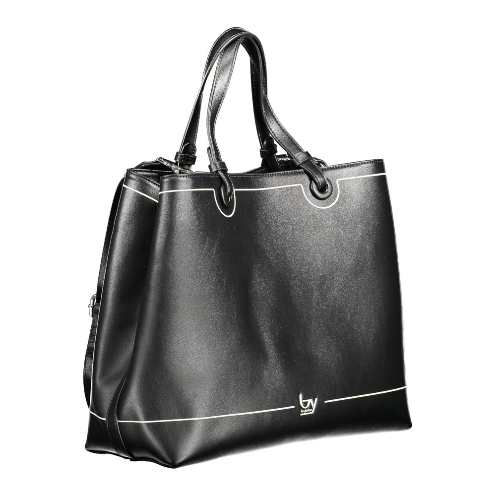 BYBLOS Black Faux Leather Shopper Handbag