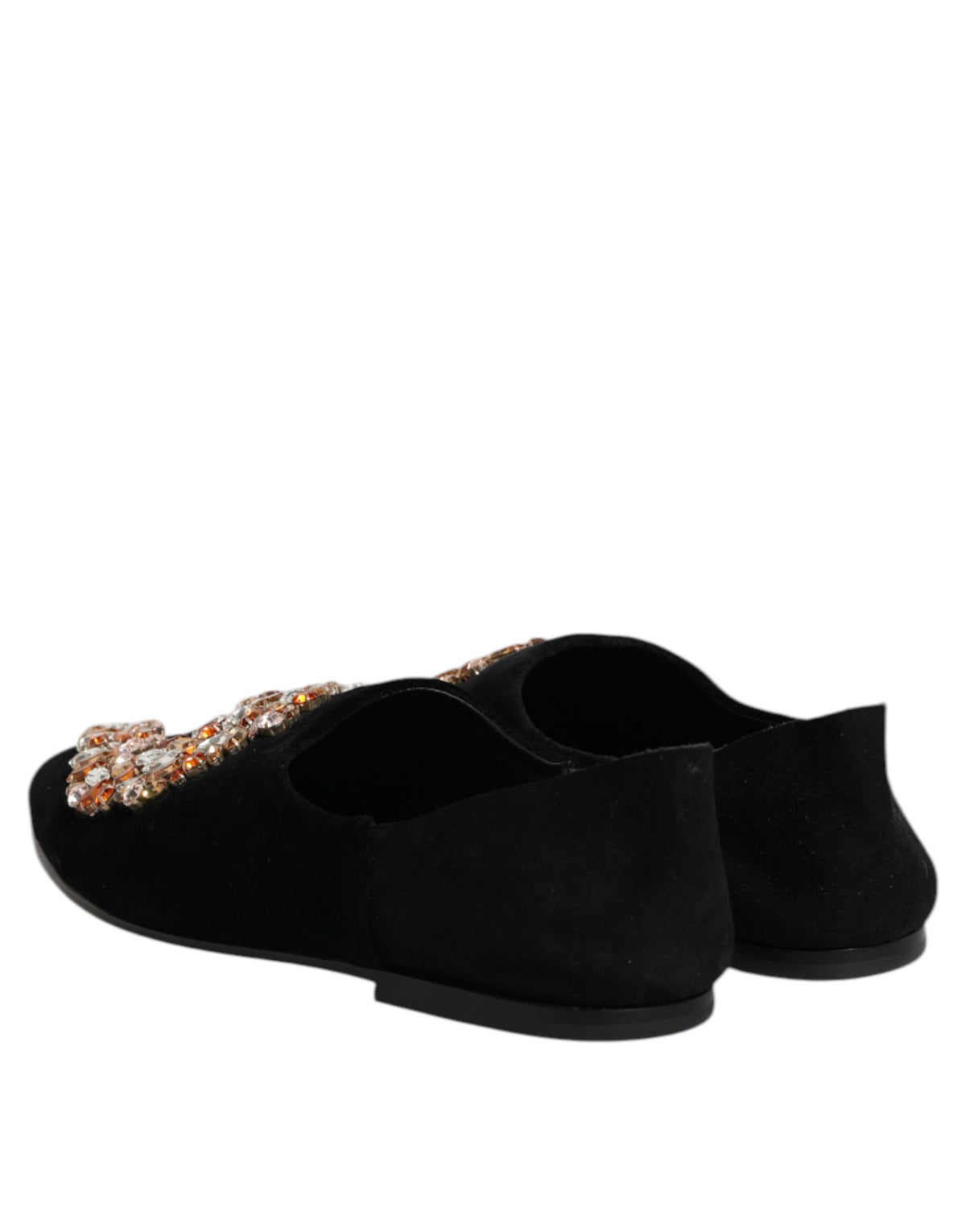 Dolce & Gabbana Men's Leather & Velvet Loafer Slip-On Shoes - Black Multicolor