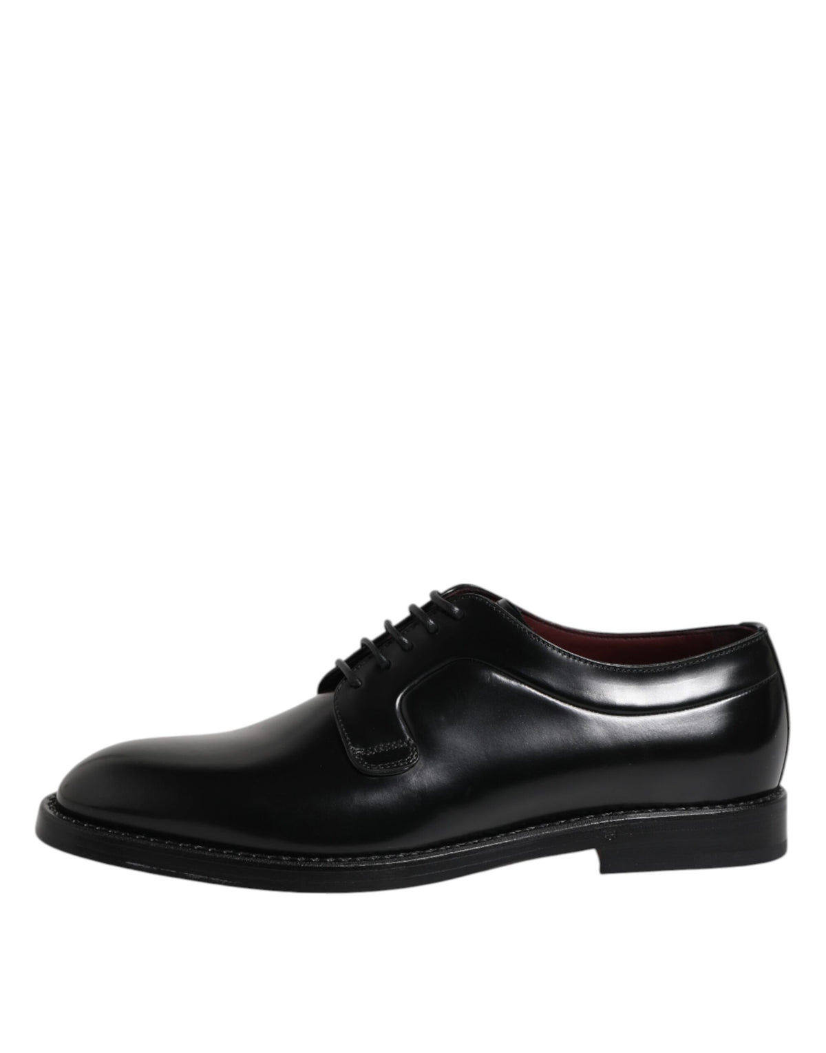 Dolce & Gabbana Men's Calfskin Leather Derby Lace-Up Shoes - Black