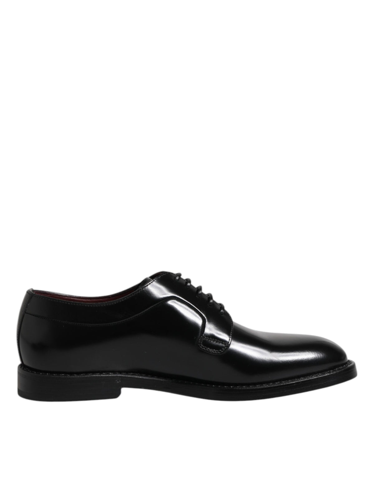 Dolce & Gabbana Men's Calfskin Leather Derby Lace-Up Shoes - Black