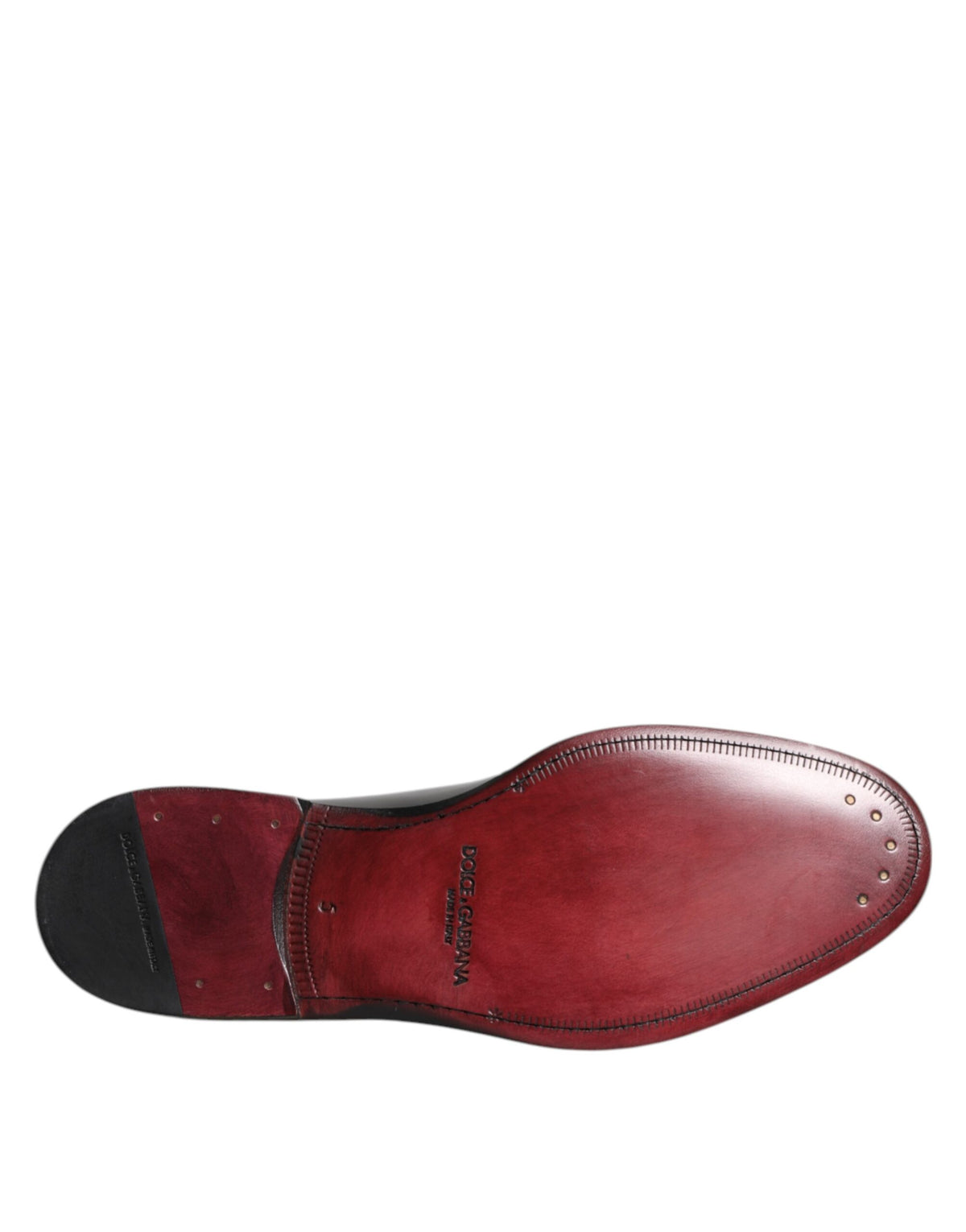 Dolce & Gabbana Men's Calfskin Leather Derby Lace-Up Shoes - Black