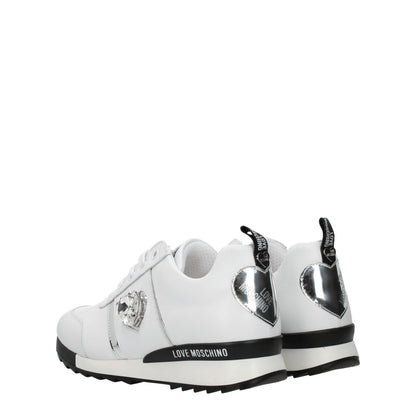 Love Moschino White Leather Sneakers