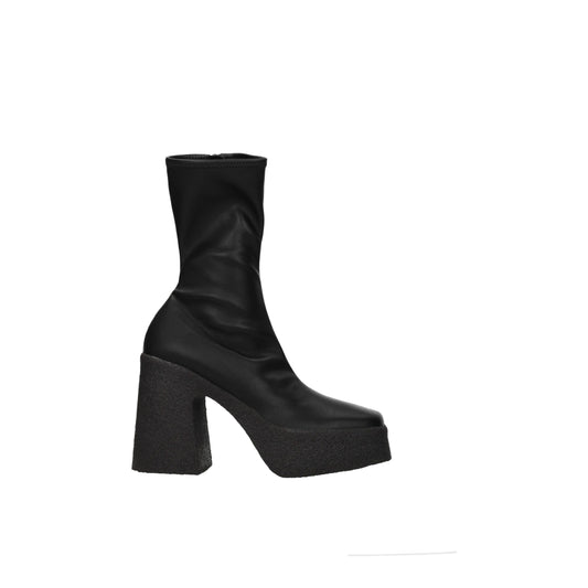 Stella McCartney Black Leather Ankle