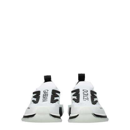 Dolce & Gabbana White Fabric Sneakers