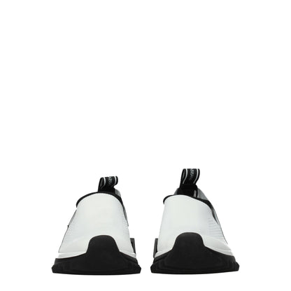 Dolce & Gabbana White Fabric Sneakers