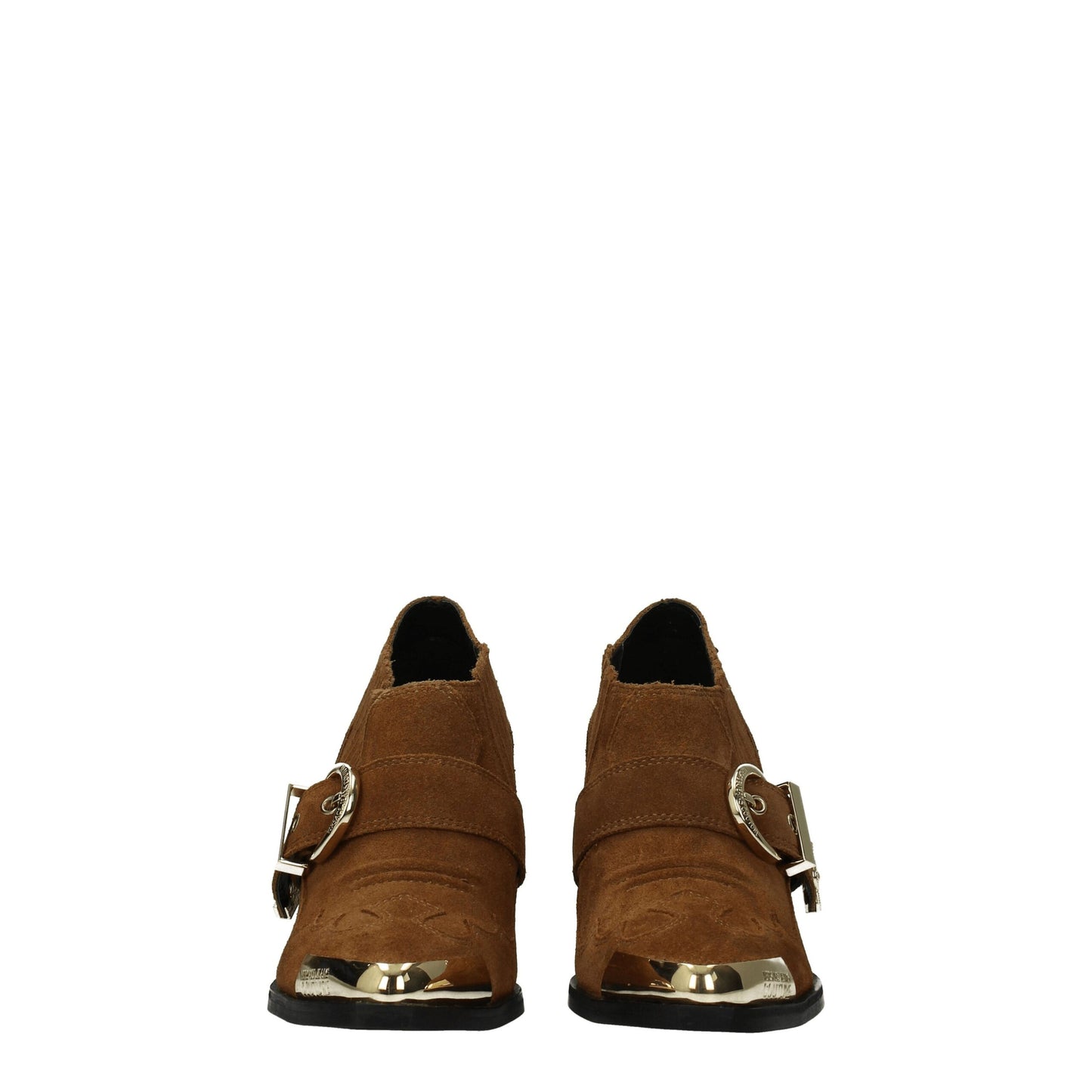 Versace Jeans Brown Leather Ankle