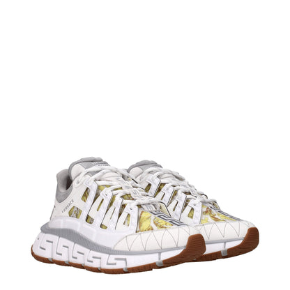 Versace White Leather Sneakers