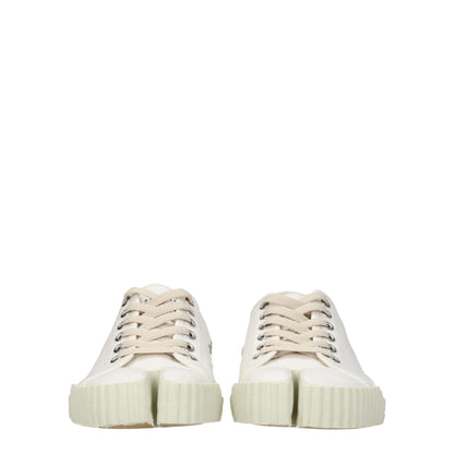 Maison Margiela White Fabric Sneakers