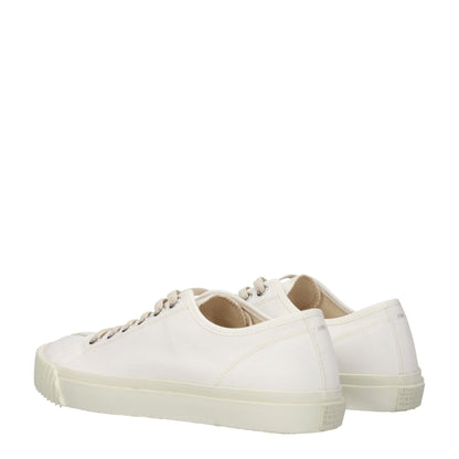 Maison Margiela White Fabric Sneakers