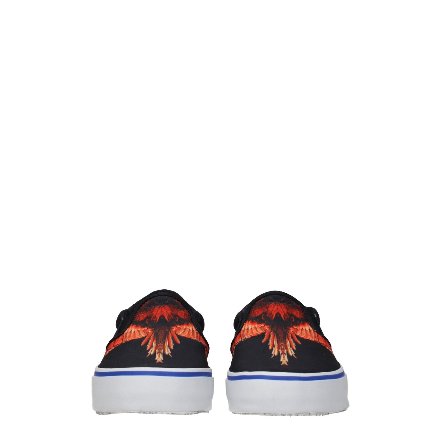 Marcelo Burlon Black Fabric Slip-On Loafers