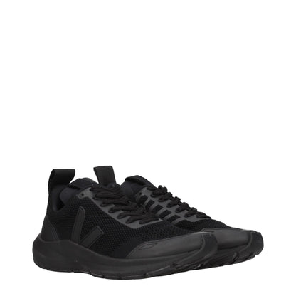Veja Black Fabric Sneakers