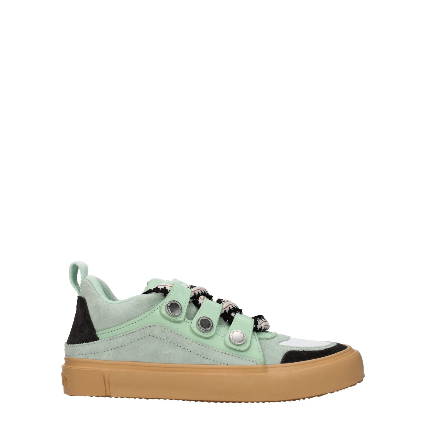 Marcelo Burlon Green Leather Sneakers