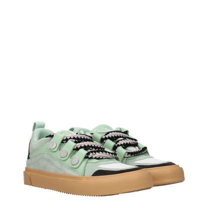 Marcelo Burlon Green Leather Sneakers