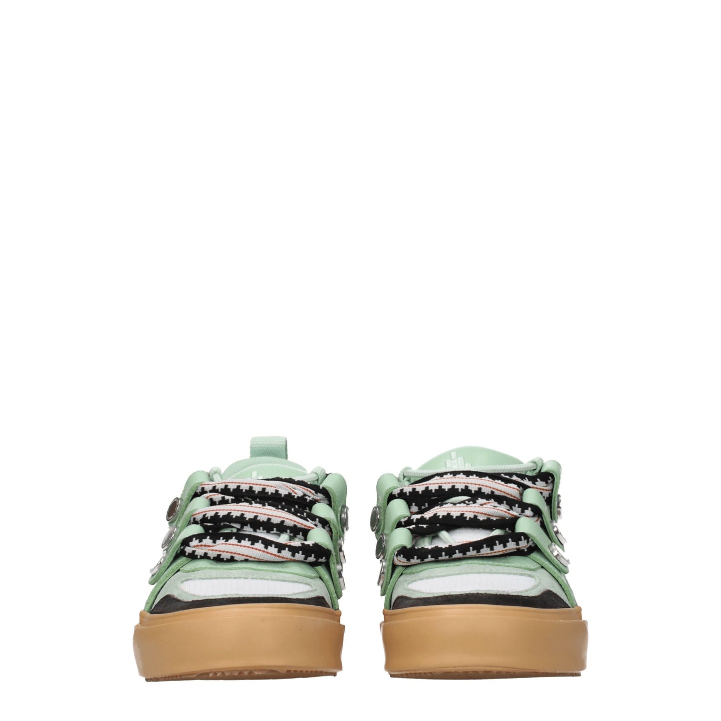 Marcelo Burlon Green Leather Sneakers