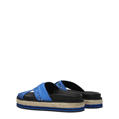 Kenzo Blue Fabric Slipper
