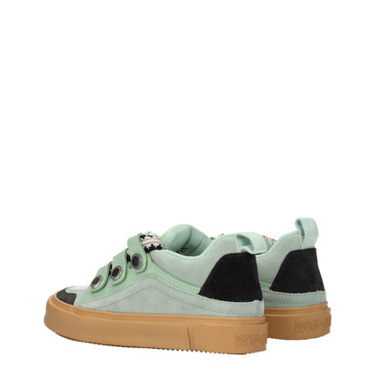 Marcelo Burlon Green Leather Sneakers