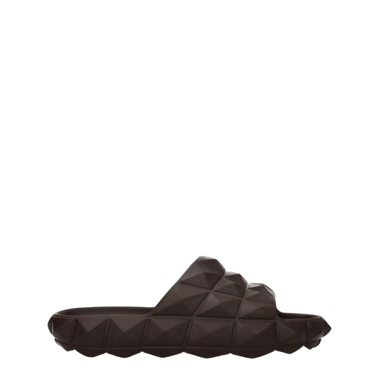 Valentino Garavani Brown Cotton Slipper