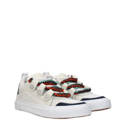 Marcelo Burlon Beige Leather Sneakers
