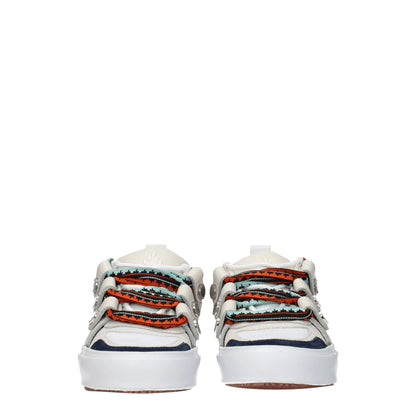 Marcelo Burlon Beige Leather Sneakers