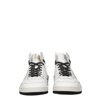 Lanvin White Leather Sneakers