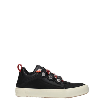 Marcelo Burlon Black Leather Sneakers