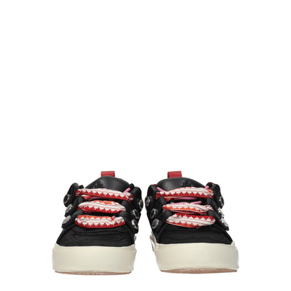 Marcelo Burlon Black Leather Sneakers