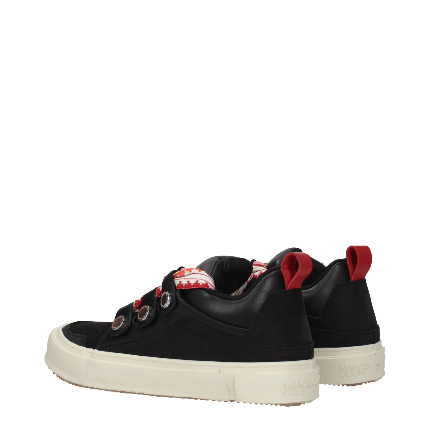 Marcelo Burlon Black Leather Sneakers