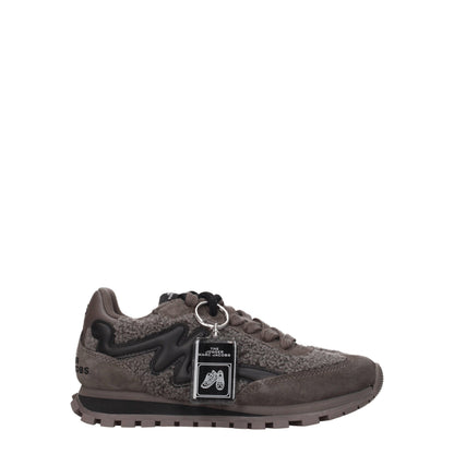 Marc Jacobs Gray Fur Sneakers