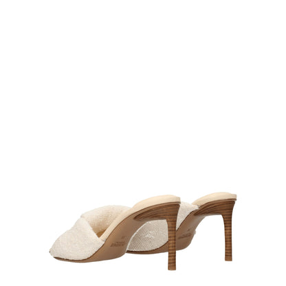 Jacquemus Beige Fabric Sandal
