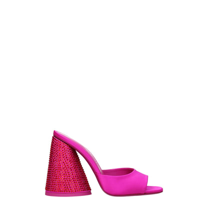 Very-High-Heel Sandals by The Attico for women in leather & satin fuchsia, pink & red features an effortlessly chic silhouette from the Women's Leather & Satin Very-High-Heel Sandals collection, showcasing a effortlessly chic high-heel 11-cm-heel very-high-heel and elegant open toe style.