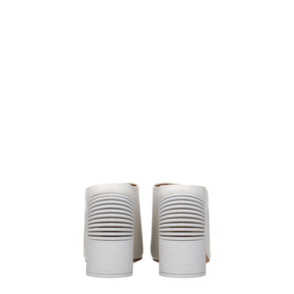 Off-White White Leather Platforms