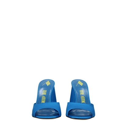The Attico Light Blue Satin Sandal