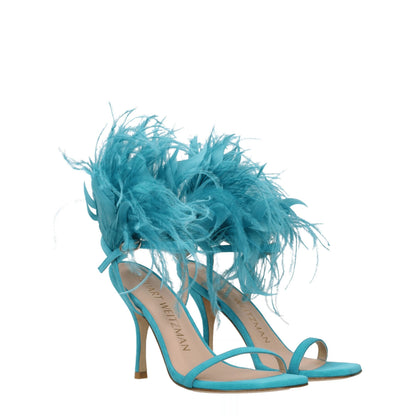 Stuart Weitzman Green Leather Sandal
