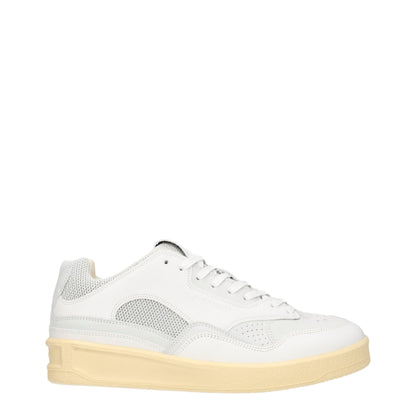 Jil Sander White Leather Sneakers