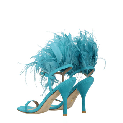 Stuart Weitzman Green Leather Sandal