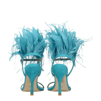 Stuart Weitzman Green Leather Sandal