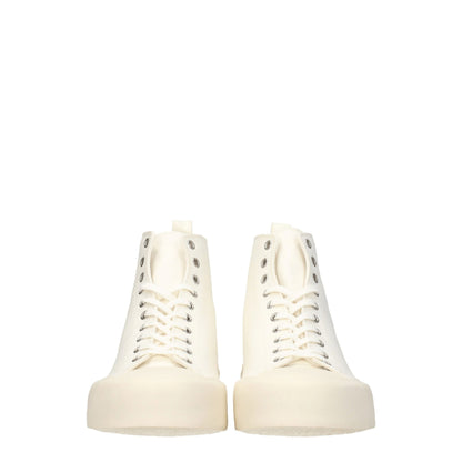 Jil Sander Beige Fabric Sneakers