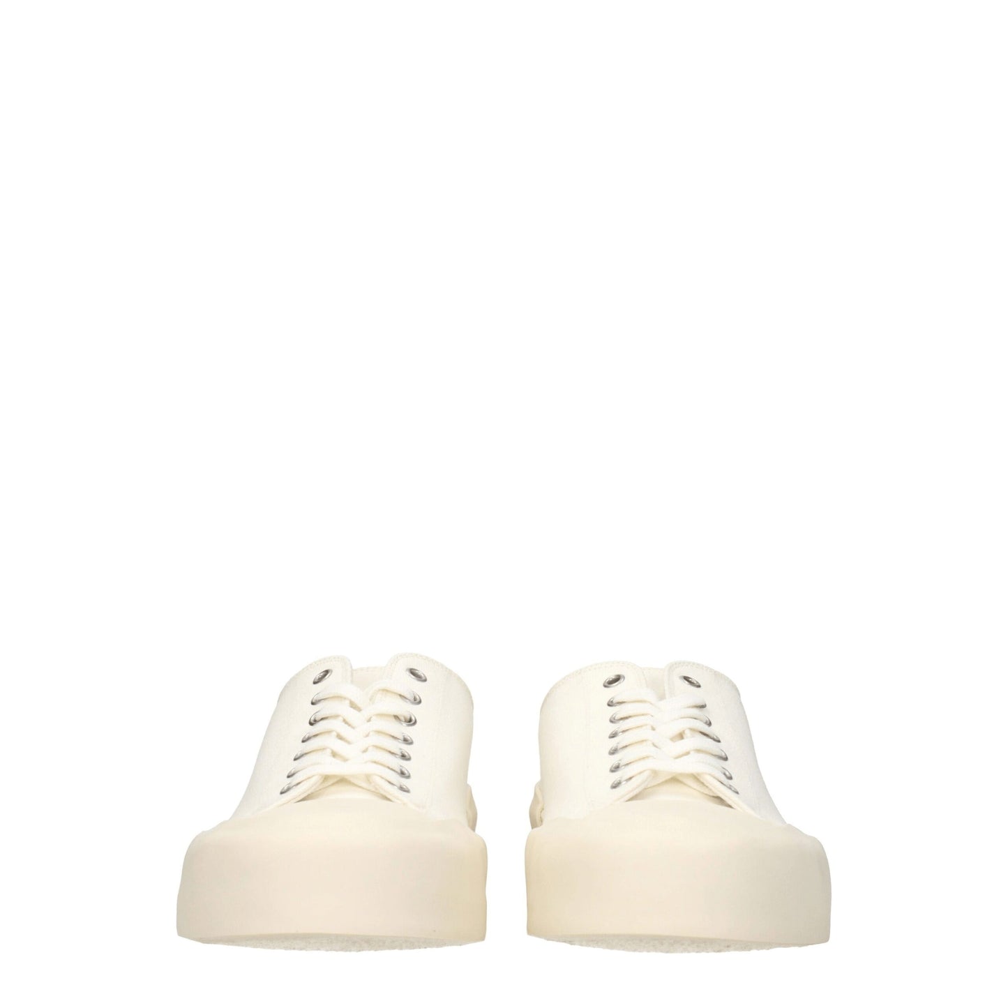 Jil Sander Beige Fabric Low Top Sneakers