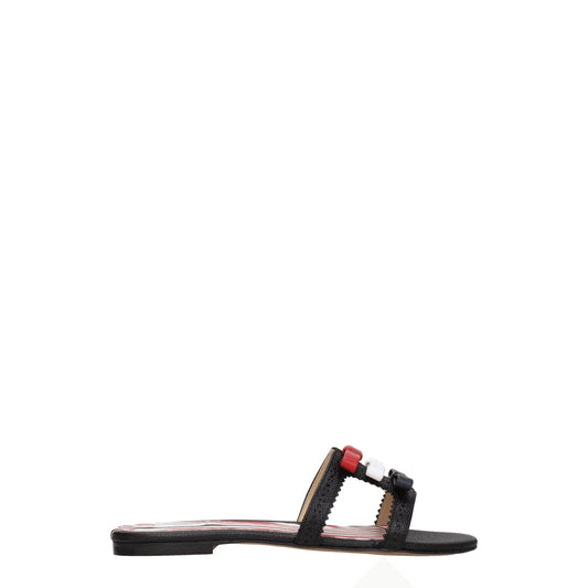 Thom Browne Black Leather Slipper