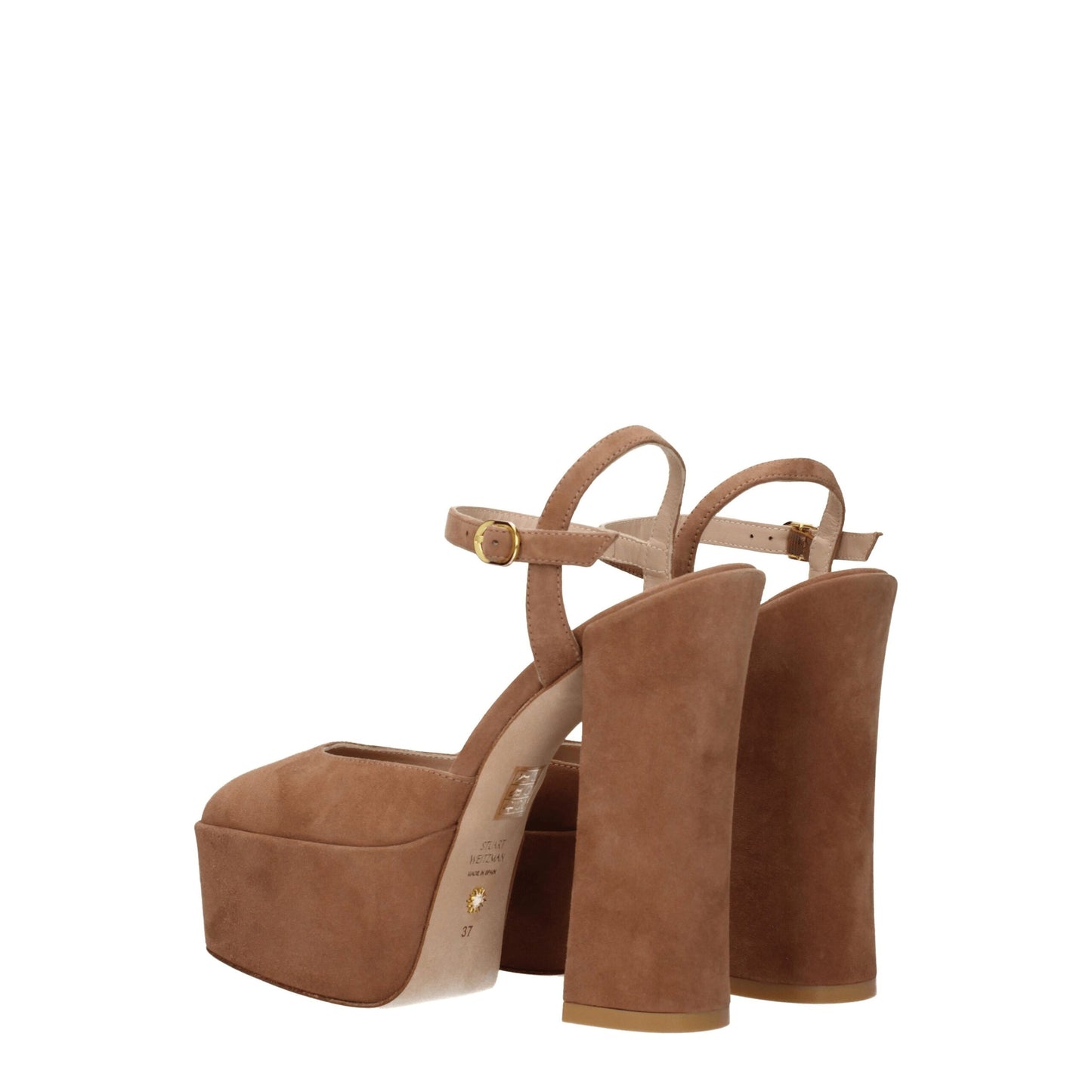 Stuart Weitzman Beige Leather Sandal