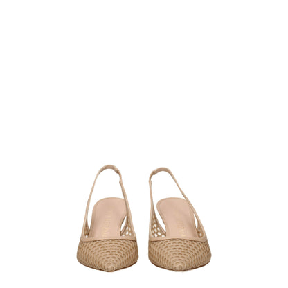 Stuart Weitzman Beige Leather Sandal