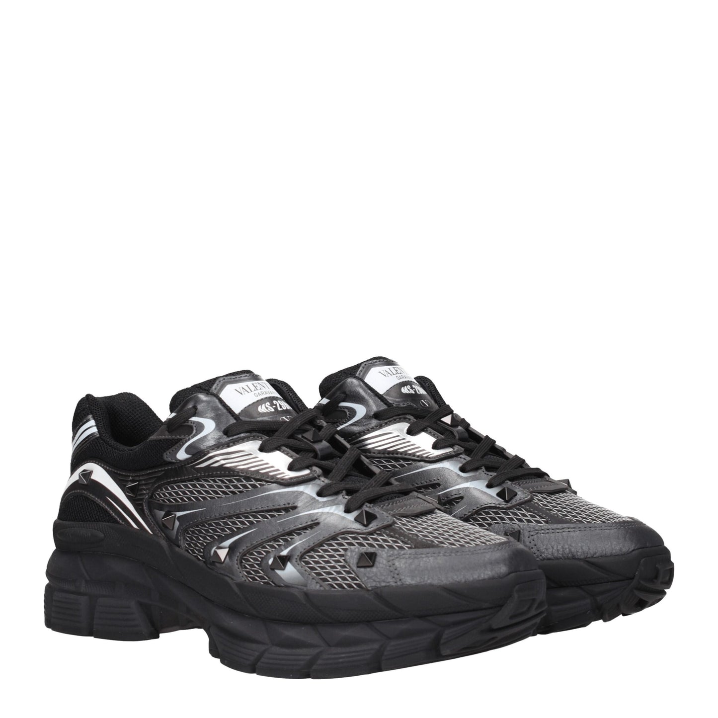 Valentino Garavani Black Fabric Sneakers