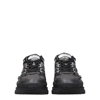 Valentino Garavani Black Fabric Sneakers