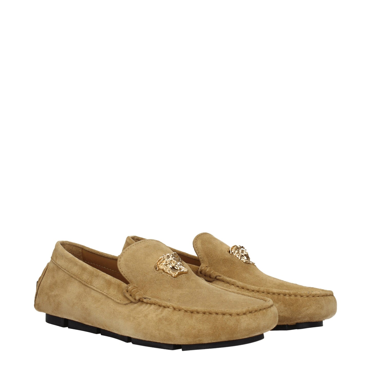 Versace Beige Leather Loafer