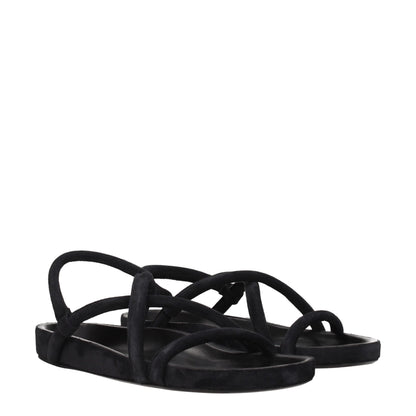 Isabel Marant Black Leather Sandal