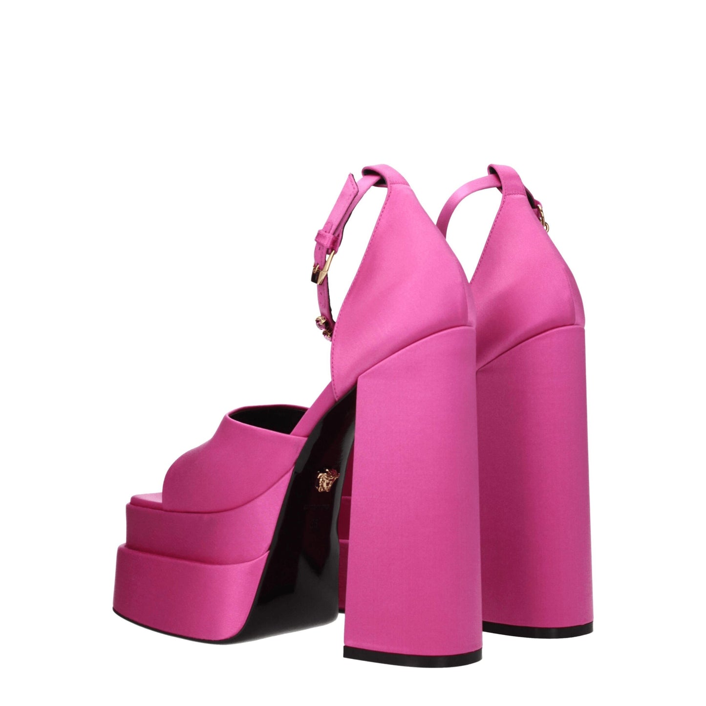 Versace Pink Satin Sandal
