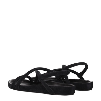 Isabel Marant Black Leather Sandal