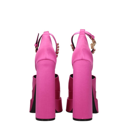 Versace Pink Satin Sandal