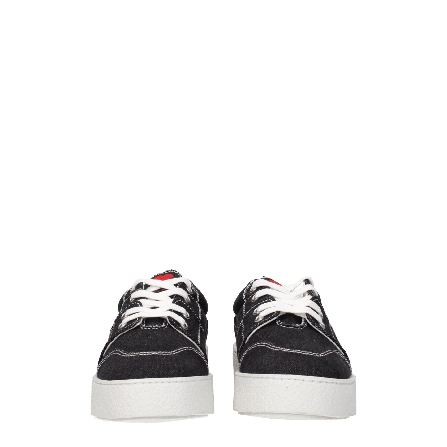 Ami Paris Black Fabric Sneakers