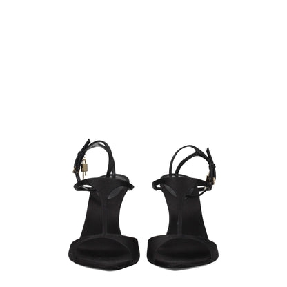 Givenchy Black Satin Sandal